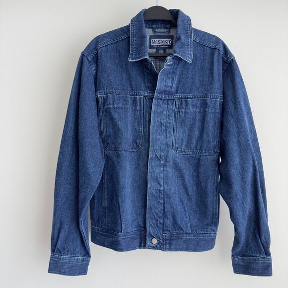 Vintage denim oversized trucker jacket - Picture 6 of 9